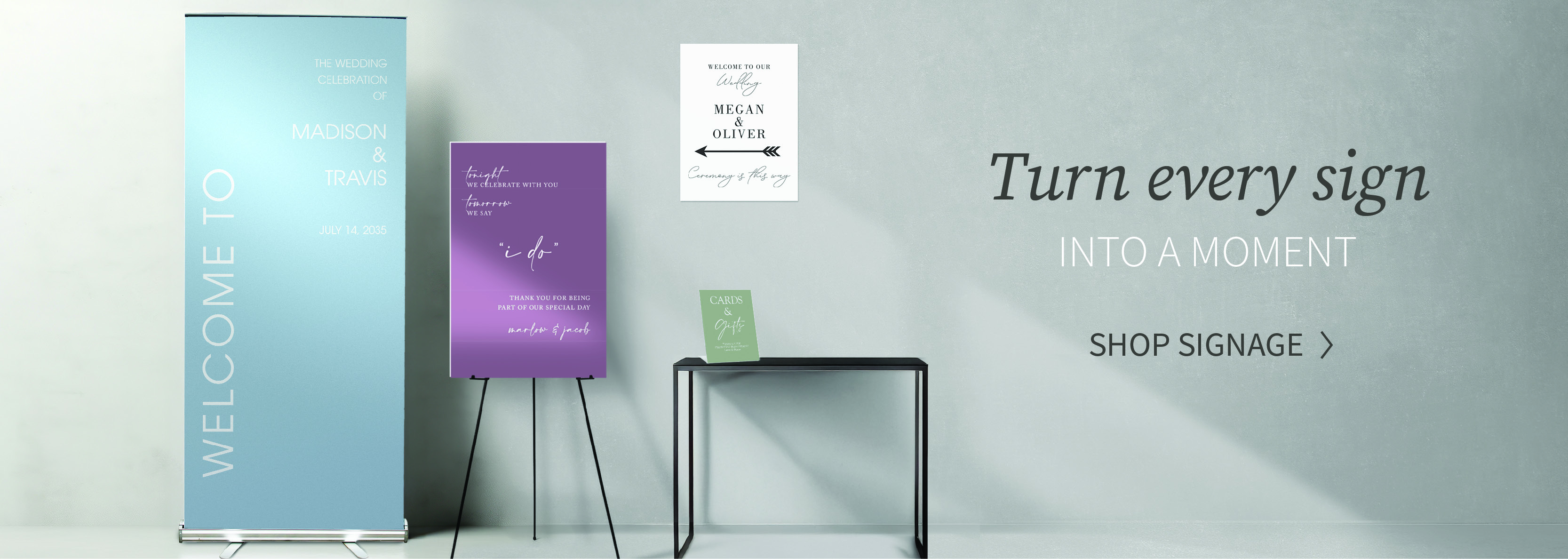 Signs banner